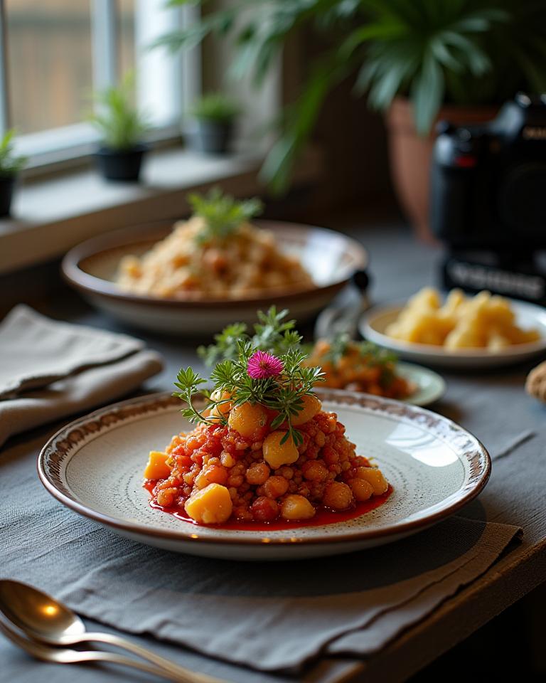 Food styling and photography session