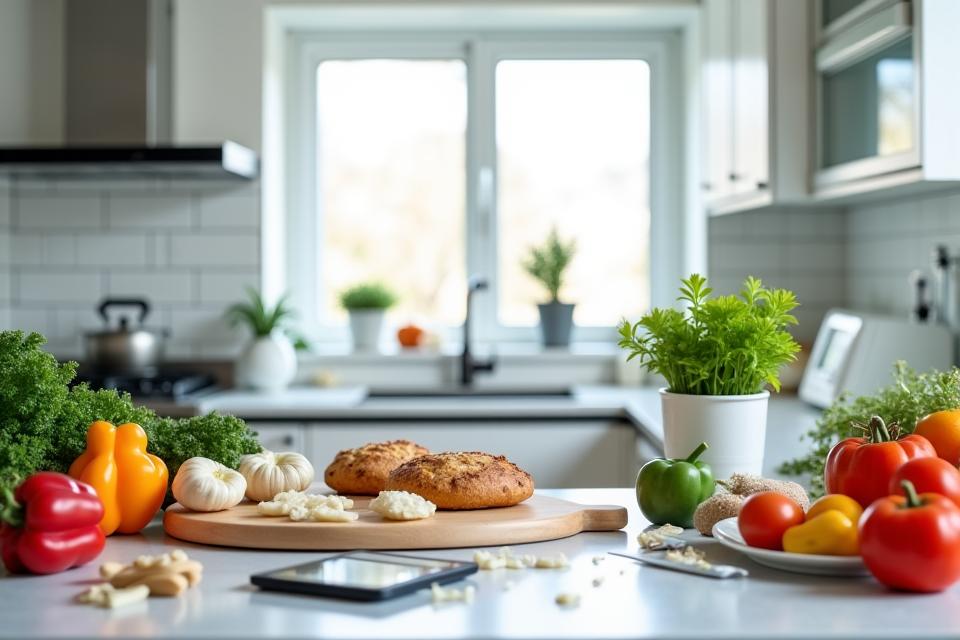 Professional recipe testing kitchen